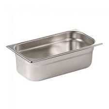 VOGUE 1/3 SIZE 150MM DEEP S/STEEL GASTRONORM PAN - DN717 - EACH