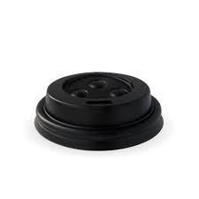 BIOPAK 4oz PS (Plastic) LID - black - 1000 - CTN ( BCL-4B )