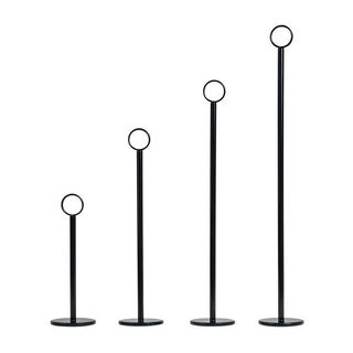 TABLE NUMBER STAND BLACK RING CLIP 300MM ( 70272-BK ) - EA