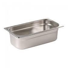 VOGUE 1/4 SIZE 100MM DEEP S/STEEL GASTRONORM PAN - DN720 - EACH