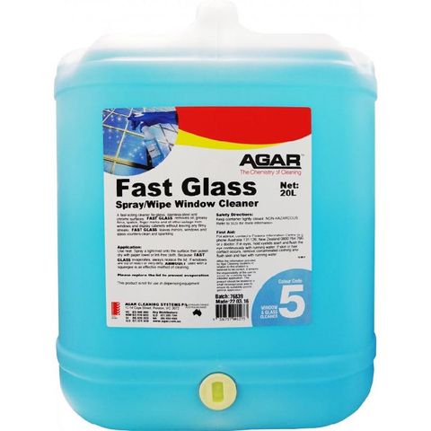 AGAR FAST GLASS - GLASS & WINDOW CLEANER 20L