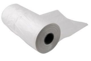 TP MEDIUM 15 X 10 ( 380 X 250MM ) PRODUCE ROLL BAGS NATURAL HDPE - 1 ROLL