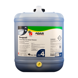 AGAR SEQUAL TOILET BOWL AND URINAL CLEANER CLEANER - ENVIROMENTALLY PREFERABLE - 20L