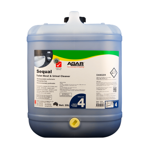 AGAR SEQUAL TOILET BOWL AND URINAL CLEANER CLEANER - ENVIROMENTALLY PREFERABLE - 20L