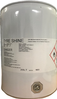 TYRE SHINE - (WHITE METAL DRUM) PREMIUM HIGH SHINE - 20L