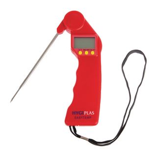 HYGIPLAS EASYTEMP THERMOMETER - RED ( RAW MEATS ) - CF913 - EACH
