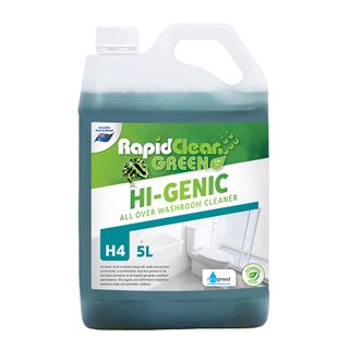 Rapid Clean " HI GENIC " All over washroom cleaner - 5L (Recognised Environmental)