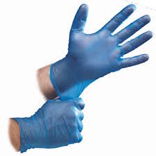 CAPRI VINYL BLUE PREMIUM POWDER FREE GLOVES - EXTRA LARGE ( C-GV0017 ) - 100 - PKT