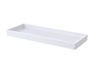 Amentity Tray Rectangular with sides (310mmL x 125mmW x 25mmH) White Melamine - 24 - CTN