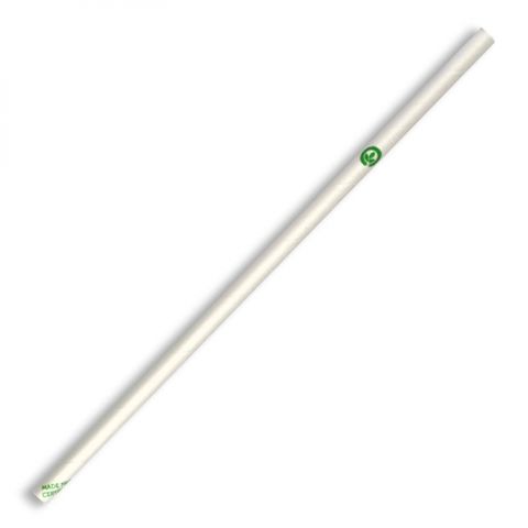 BIOPAK White 6mm Regular Biostraws - 2500 - CTN ( JP-PBS-6X197-W )