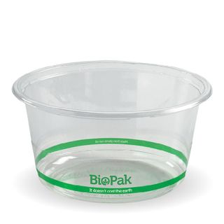 BIOPAK 700ml COLD Bowl - 143mm - clear - 50 - ( P-700W ) - SLV