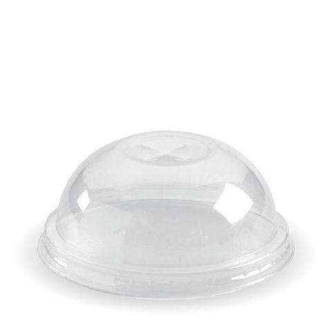 BIOPAK 60 - 280ml Dome LID with X Slot - Clear - 1000 (C-76D(X) ) - CTN