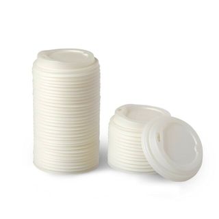 CUSTOM LID - PLA 8-16oz (90mm) WHITE OPAQUE - 1000 - CTN