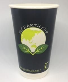 MY EARTH CUP DOUBLE WALL BLACK PLA - 16oz (90mm) - 500 - CTN