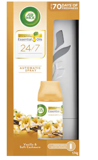 Airwick Freshmatic Vanilla & Cashmere Dispenser Pack ( Inc 1 x174g can ) - Pack