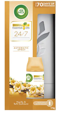 Airwick Freshmatic Vanilla & Cashmere Dispenser Pack ( Inc 1 x174g can ) - Pack