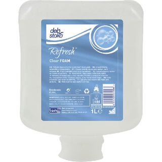 DEB REFRESH CLEAR FOAM HAND WASH 1LTR - 6 - CTN