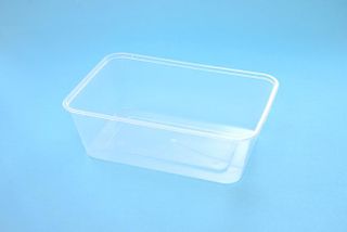 GENFAC G 750ml RECTANGULAR PLASTIC CONTAINER - 500 - CTN