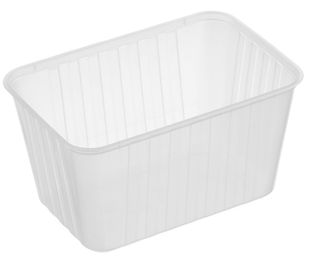 1500ML ** SV ** RIBBED RECTANGULAR CONTAINER - 250 - CTN