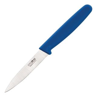 HYGIPLAS 3" PARING KNIFE BLUE HANDLE - C544 - EACH