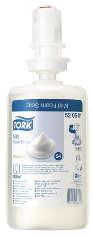 TORK MILD FOAM SOAP ( S4 ) 52 05 01 - 6 X 1L PODS - CTN