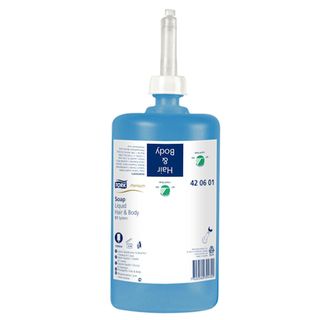 TORK HAIR & BODY LIQUID SOAP ( S1 ) 42 06 01 - 1L POD