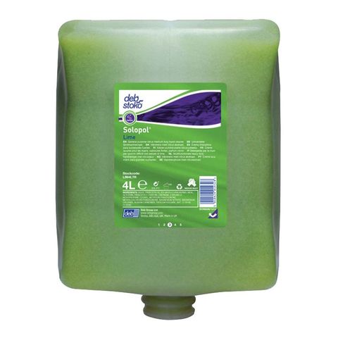 DEB SOLOPOL LIME HAND CLEANER POD - 4L X 4 - CTN