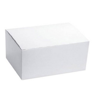 CAPRI LARGE SNACK BOX PLAIN WHITE (200 X 120 X 70) - 250 - CTN