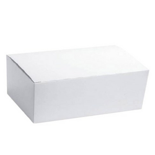 CAPRI SMALL SNACK BOX PLAIN WHITE - 175 X 105 X 57MM - C-SB0214 - 250 - CTN