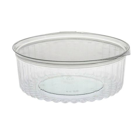 8OZ CLEAR SHOW BOWL WITH HINGED FLAT LID - 250 - CTN