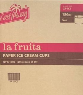 LA FRUITA PAPER ICE CREAM / GELATO CUP- 150ML / 5OZ - 1000-CTN