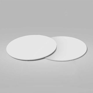 WOBBLY BOOT COASTERS ROUND WHITE - 2500 - CTN