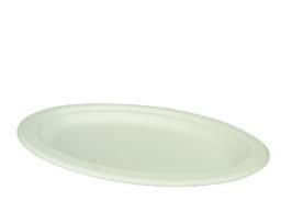 CASTAWAY - 265mm (10.5") WHITE ENVIRO OVAL PLATE (CA-EMPOVL) - 500 - CTN