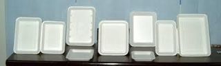 VIP WHITE FOAM TRAY 5 X 5 WHITE - (125 X 4 SLVS) - 500 - CTN