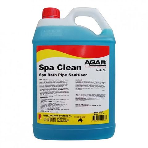AGAR SPA CLEAN - CLEANER & SANITISER - 5L