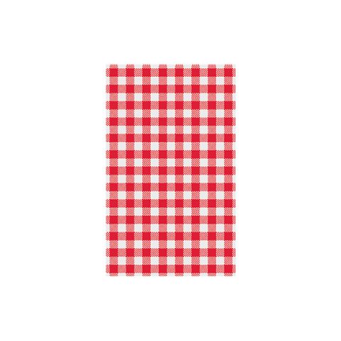 TRENTON GINGHAM RED G/PROOF PAPER - 74204 -190 X 310MM (1/4 CUT ) - 2000 -CTN