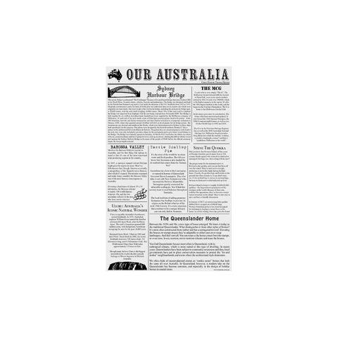 TRENTON NEWS PRINT GREASE PROOF PAPER 1/4 CUT ( 190 x 310mm ) -74202 - 2000 - CTN