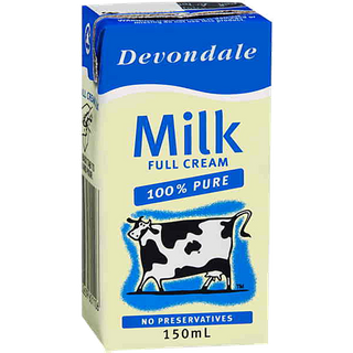 DEVONDALE 150ML LONG LIFE FULL CREAM MILK - 32 -CTN