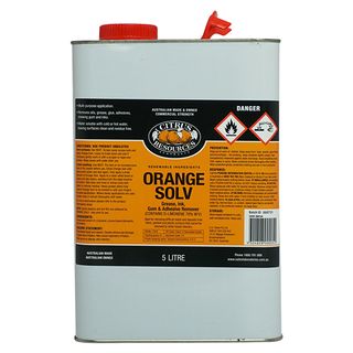 Citrus Resources " ORANGE SOLV " Water Soluble Solvent Cleaner - CHRCR-31015A / 166295 - 5L