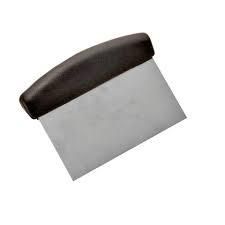 TRENTON DOUGH SCRAPER S/STEEL PLASTIC HANDLE 150 X 75MM - 30128 - EACH