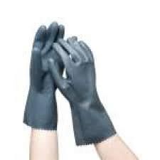 OATES CHEMICAL & ACID RESISTANT GLOVES - SHORT 300MM ( R-30 ) -PAIR