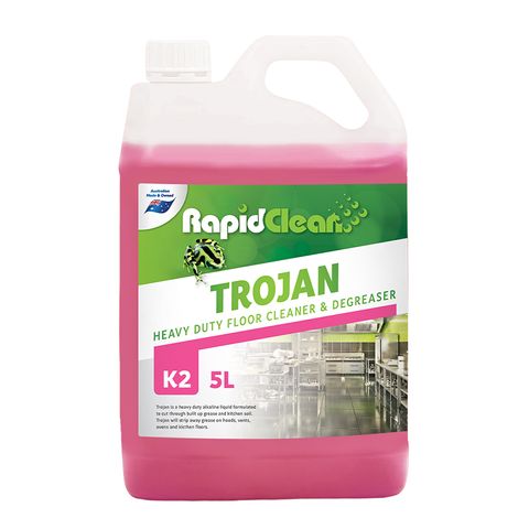 Rapid Clean " TROJAN " Heavy Duty Floor Cleaner & Degreaser - 5L