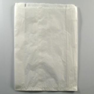 WHITE EXTRA LARGE BREAD BAG ( DET ) 390 X 200 MM - 500 - PKT