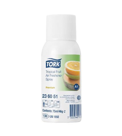 TORK AIR FRESHENER "TROPICAL FRUIT " REFILL 75ML - ( 23 60 51 ) - 12 - CTN