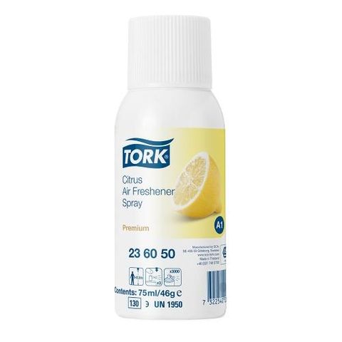 TORK AIR FRESHENER " CITRUS " REFILL 75ML - ( 23 60 50 ) - 12 - CTN