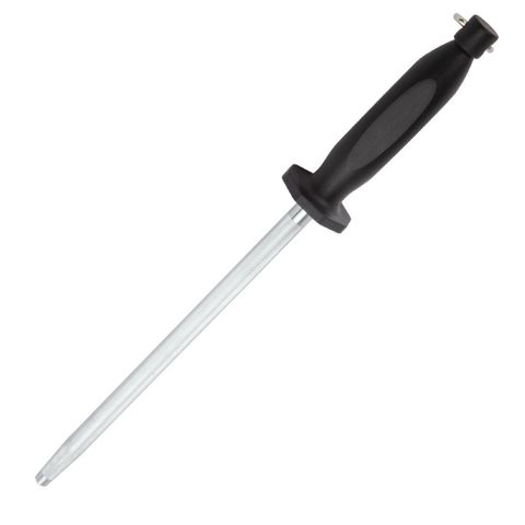 VOGUE ROUND TRADITIONAL SHARPENING STEEL - MEDIUM CONTINENTAL CUT - 25CM - D120 - EACH