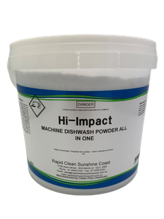 HI - IMPACT Machine Dish Wash Powder - ALL IN ONE - Septic Safe - 5kg