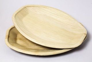 ONE TREE PALM LEAF PLATTER OVAL 415 x 270MM ( ECOTR340O ) - 100-CTN