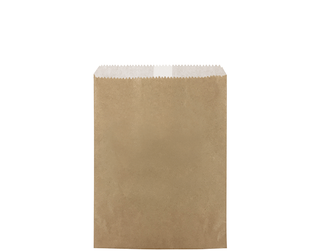CASTAWAY #1 LONG BROWN GREASE PROOF LINED BAG 200 X 140 MM - 500 - PKT