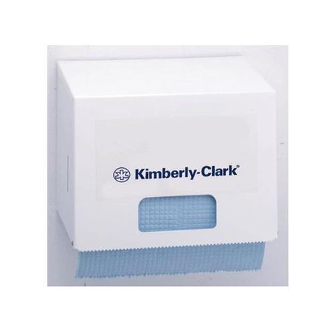 KIMBERLY-CLARK SMALL WIPER ROLL DISPENSER - WHITE METAL ( 4915 ) - EACH